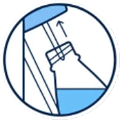 Łatwy montaż butelki snap lock